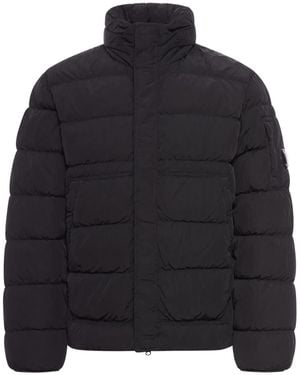 C.P. Company Coats Black - Blau