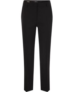 Weekend by Maxmara Weekend Max Mara Canon Wool Cigarette Pants - Black