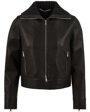 The Jackie Leathers Coats - Black