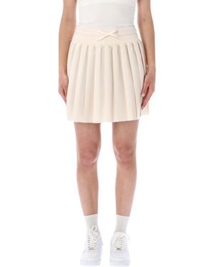 Nike Pleated Mini Skirt Elastic Waist - White