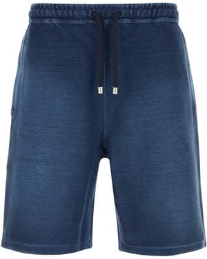 Loewe Denim Stretch Cotton Bermuda Shorts - Blue