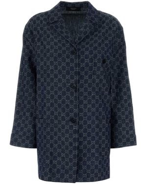 Gucci Gg Dedim Blazer - Blue