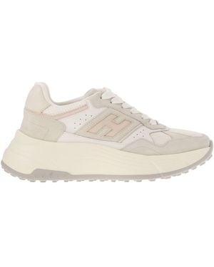 Hogan Hi-Fi Trainers With Side H - White