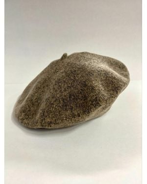 Celine Robert Knitted Beret Hat - Natural