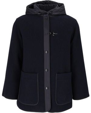 Fay Corto Bimateriale Cappucc+Gancio - Blau