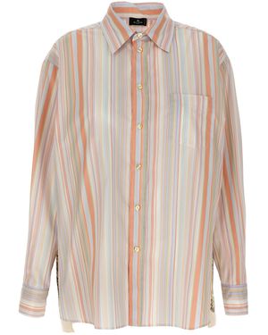 Etro Paisley Insert Shirt - Pink