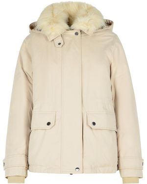 Woolrich 'Artic' Short Parka - Natural