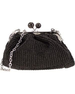 Weekend by Maxmara Palmas Raffia Effect Patissas - Zwart