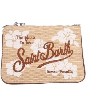 MC2 Saint Barth Parisienne Straw Hibiscus 1110 Emb - Natural