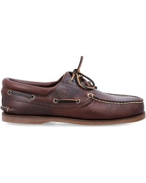 Timberland Clas Classic Boat 3 Met Oogvoering - Bruin