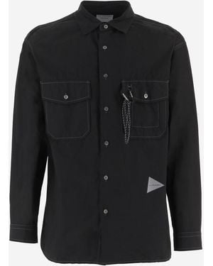 and wander Shirt Cotton-Blend - Black