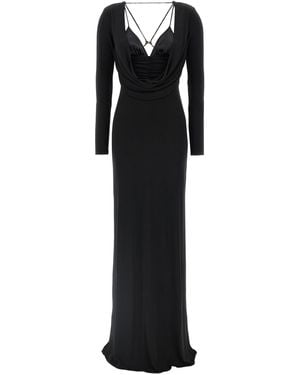 Elisabetta Franchi Carpet' Dress - Black