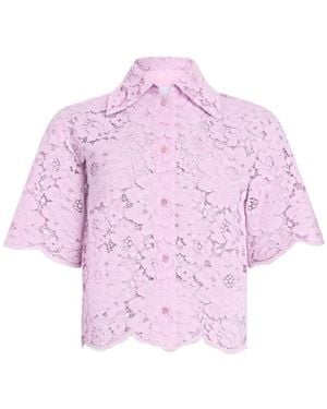 Patou Overhemd Met Korte Mouwen - Roze