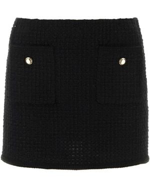 Miu Miu Boucle Mini Skirt - Black