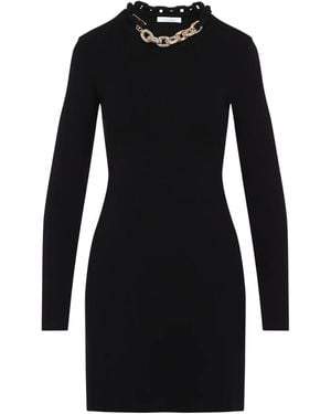 Rabanne Silk Mini Dress - Black