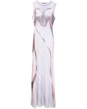OTTOLINGER Maxikleid in Netzoptik - Weiß
