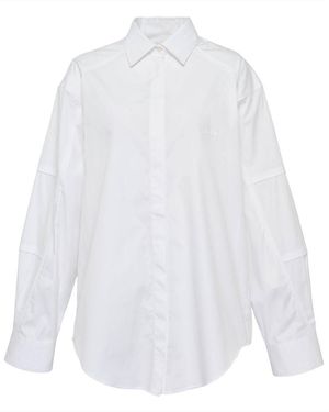 MSGM Oversized Logo Shirt - White