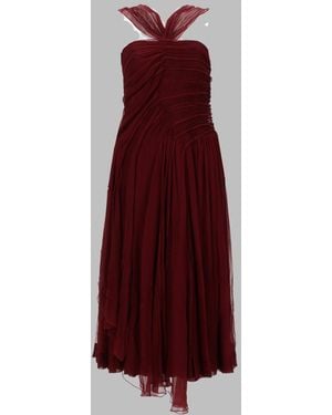 N°21 Midi Dress Silk - Red