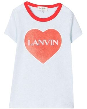 Lanvin T-Shirt Con Cuore - White