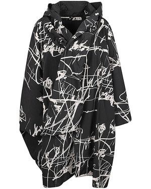 Moyuru Printed Blouson Jacket - Black