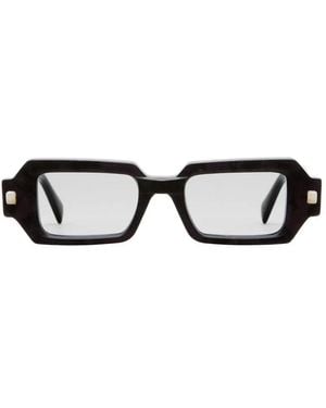 Kuboraum Sonnenbrille Maske Q9 Bkn Nachtschwarz/Hellgrau Unisex