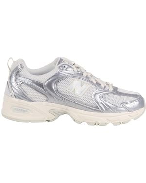 New Balance Sneaker 530 Argento Metallizzato Riflesso - Bianco