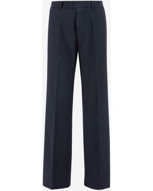 Berwich Pantaloni Di Seta - Blu