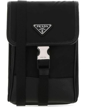 Prada Re-Edition Recycled Polyamide Phone Case - Black