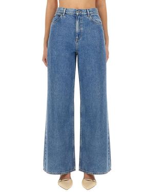 Theory Theorie "wide Leg" Jeans - Blauw