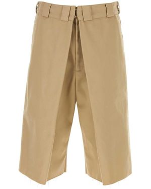 Givenchy Cappuccino Polyester Blend Bermuda Shorts - Natural