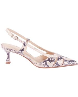 Sergio Levantesi Slingback Edda6 Pitone Sabbia - Pink