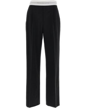 Alexander Wang Logo Elastichosen - Schwarz