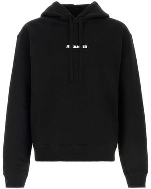 Jil Sander Sweatshirt 149 W/Hoodie - Black