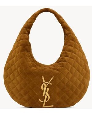 Saint Laurent Ysl Bo Icare Hobo 7 Velours - Metálico