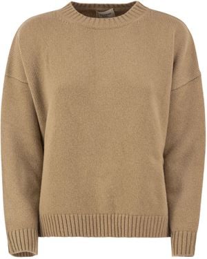 Weekend by Maxmara Wkdsibari Virgin Wool Crew Neck Jumper - Natural