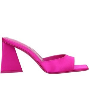 The Attico Pink Satin Sandal