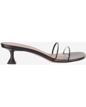 AMINA MUADDI Andreea Glass Slipper 45 - Weiß
