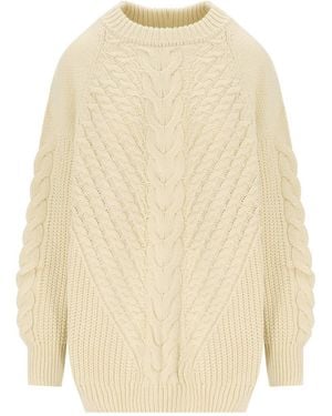 Essentiel Antwerp Grive Ecru Crewneck Jumper - Natural