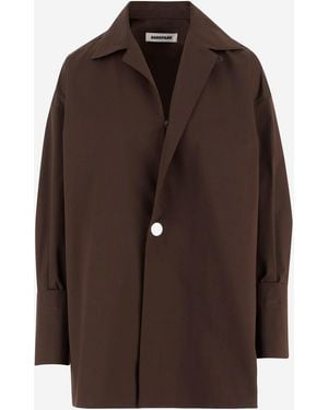 DARKPARK Jodie Stretch Cotton Shirt - Brown