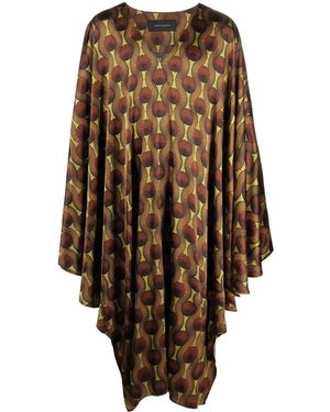 OZWALD BOATENG Overhemd Met Geometrische Print - Naturel