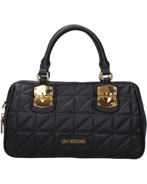 Love Moschino Borse A Mano Donna Poliuretano Nero - Black