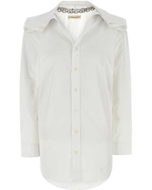Y. Project Poplin Shirt Cotton - White