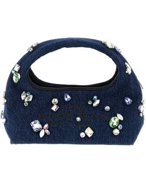 Marc Jacobs 'die Edelstein -Denim -Mini -Sack -Handtasche - Blau