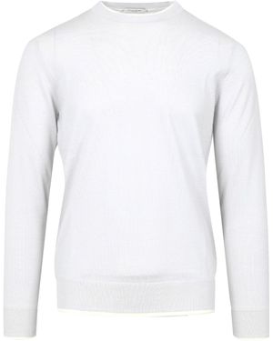 Paolo Pecora Sweaters Lichtgrijs - Wit