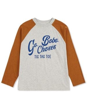 Bobo Choses Bobo wählt "Tic Tac Toe" Logo T -Shirt - Weiß