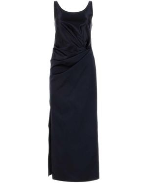 Fendi Midnight Satin Dress - Blue