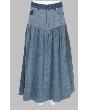 Ganni Contemporary Mini Skirt - Blue