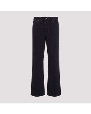 Off-White c/o Virgil Abloh Stone Raw Half Arrow Slim Relax Jeans - Blue