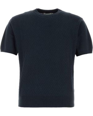 Canali Dark Cotton Blend Jumper - Black