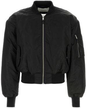 Entire studios Cropped Broad Bomber - Black
